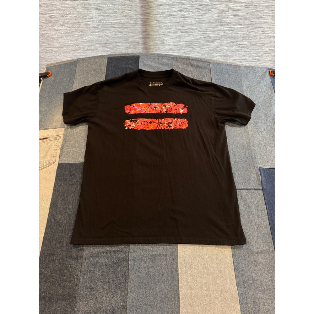 Ed Sheeran Mathematics Tour T-Shirt Black Equals Logo North America Dates XL